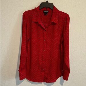 Liz Claiborne Red Button Down Shirt